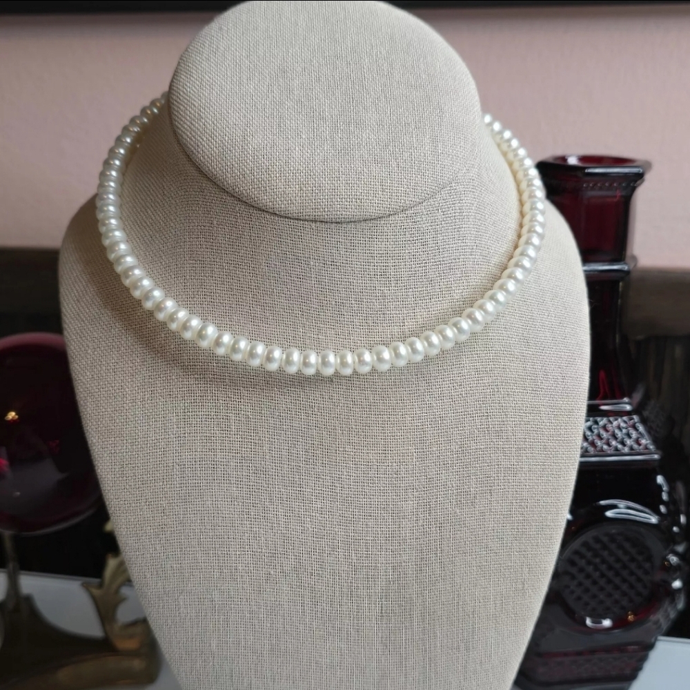 Honora White Pearl Single-Strand Necklace